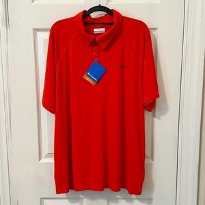 Columbia Omni-Freeze Men's Polo Shirt Orange Size XL NWT